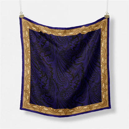 Simple Print Scarf Satin Scarf