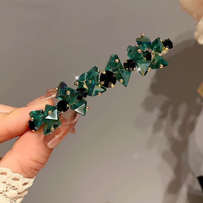 Elegant Handmade Beaded Barrette Hair Clip