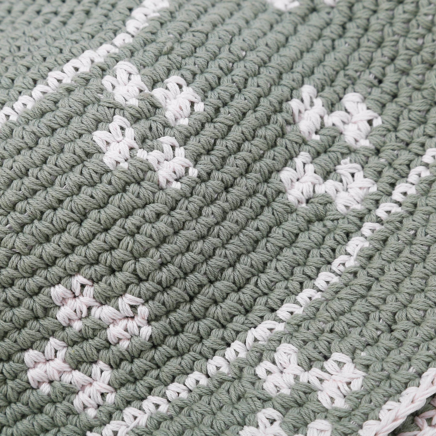 Floral Crochet Knit Classic Bucket Hat