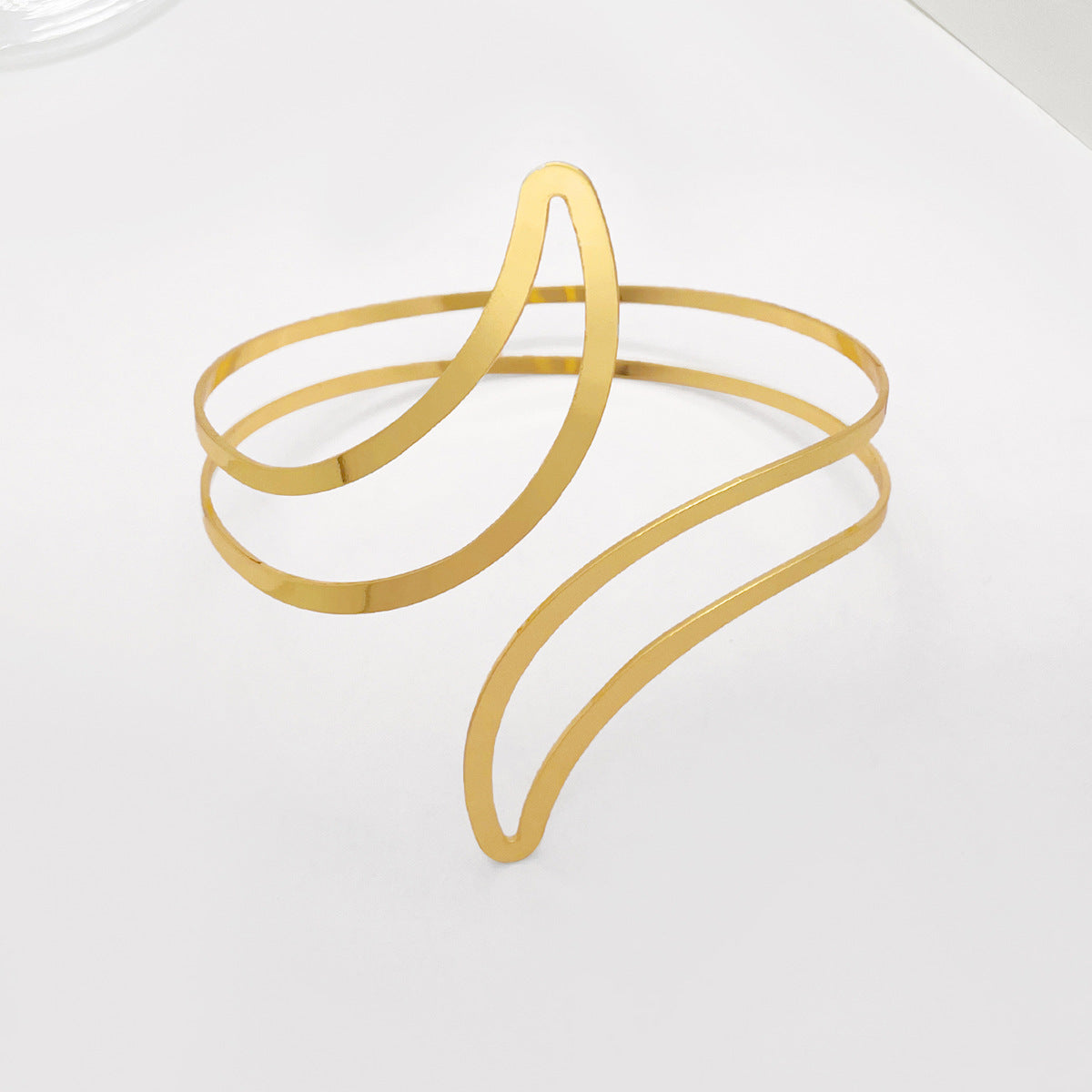 Hellow Out Moon Simple Arm Cuff