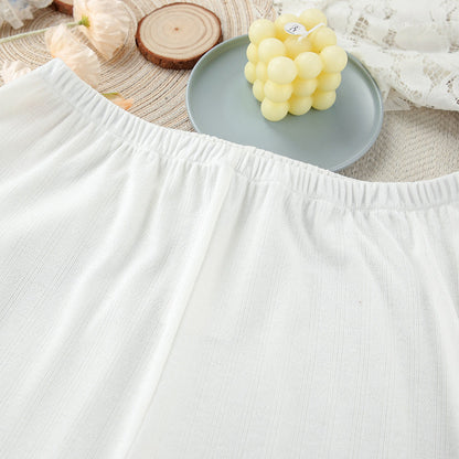 Elegant Long Sleeve Ruffled Pajamas Set