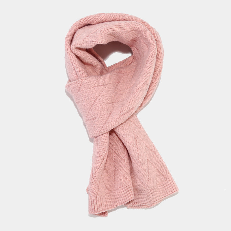 3PCS Solid Color Twist Hat & Scarf Sets