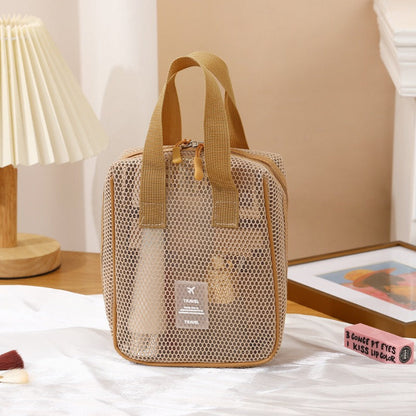 Solid Color Foldable Organizer Tote Bag