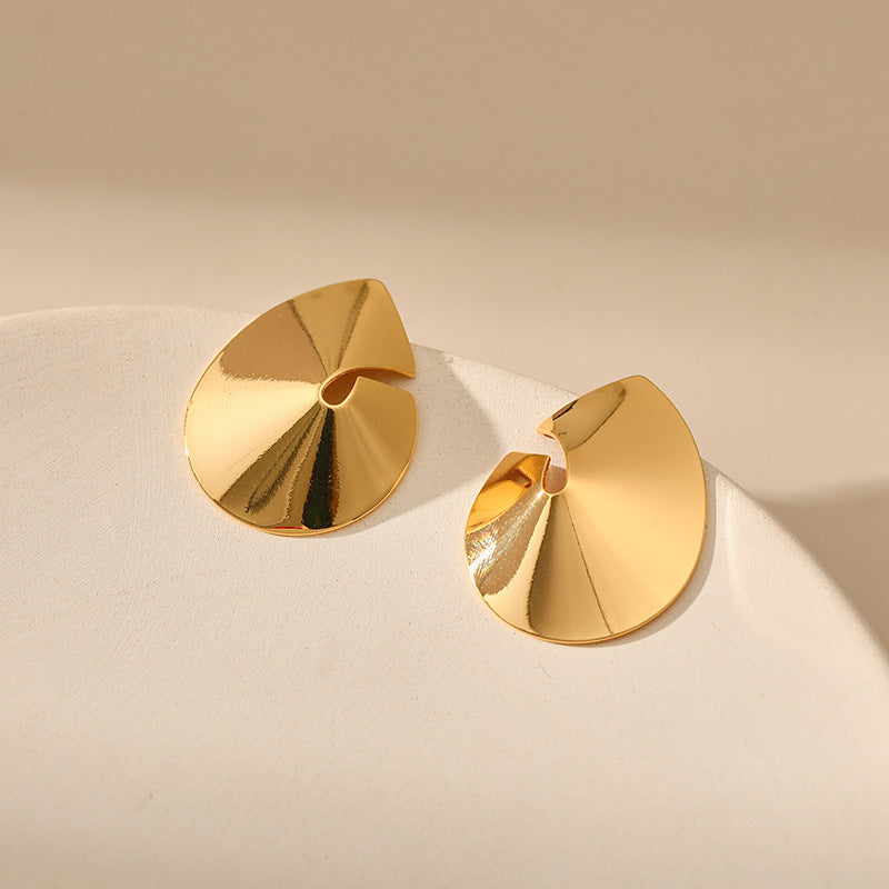 Simple Irregular Drop Stud Earrings
