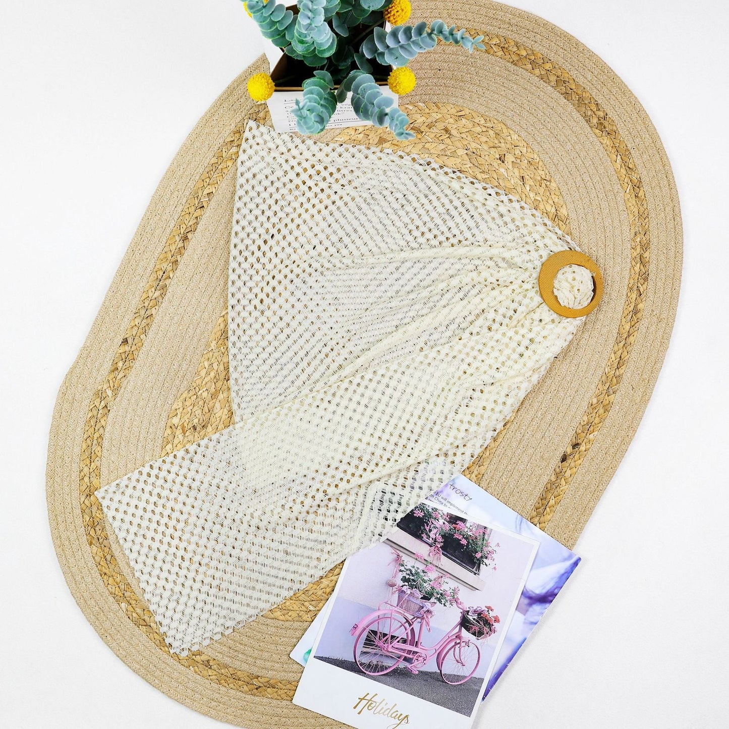 Sexy Bikini One- Piece With Mesh Coverup