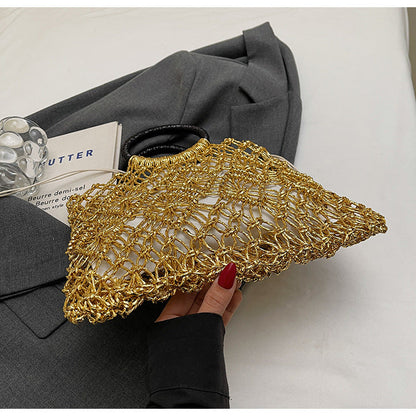 Hollow Out Braided Large Tote Bags