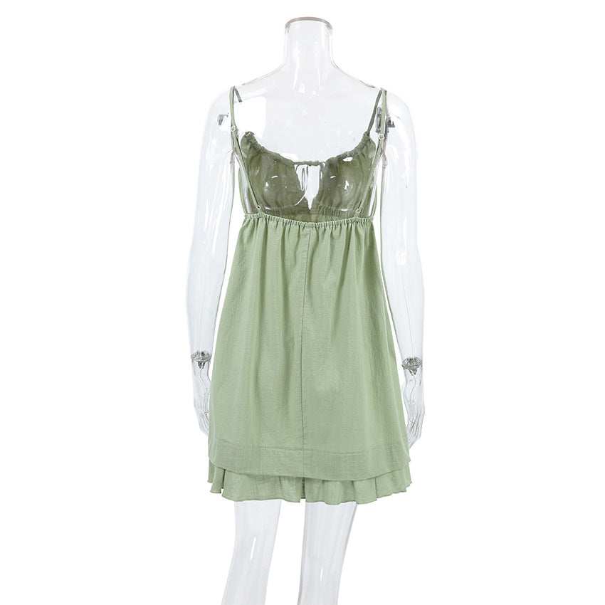 Sexy Hellow Backless Sleepwear Dress