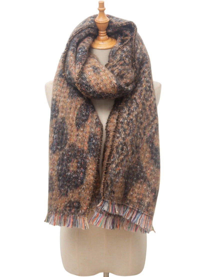 Leopard Print Contrast Color