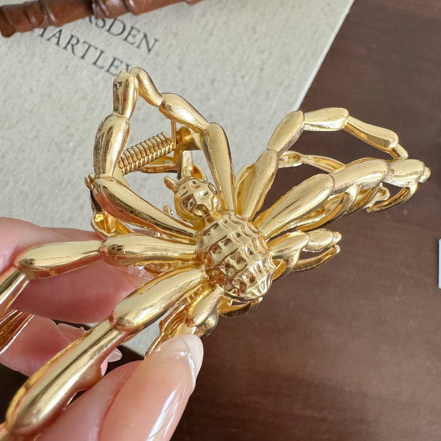 Halloween Metal Bow Large Hair Claw