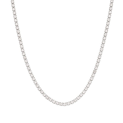 Simple Zircon Elegant Layered Link Necklace