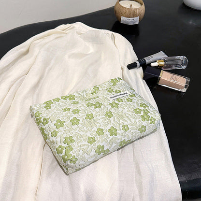 Simple Shining Large Capacity Portable Cosmetic Bag