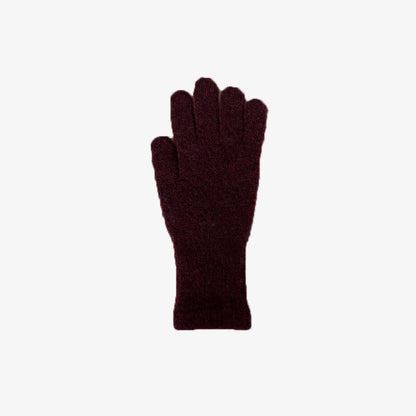 Solid Color Cute Plushed Knit Gloves