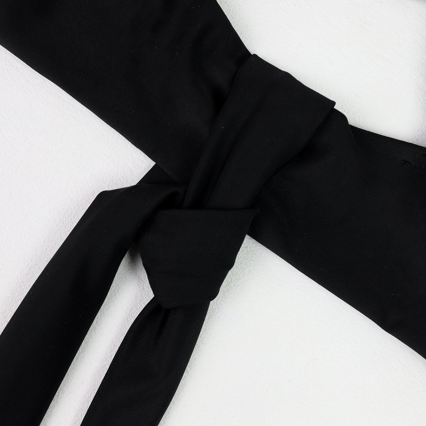 One-Shoulder Black Bandeau Bikini Swimwear