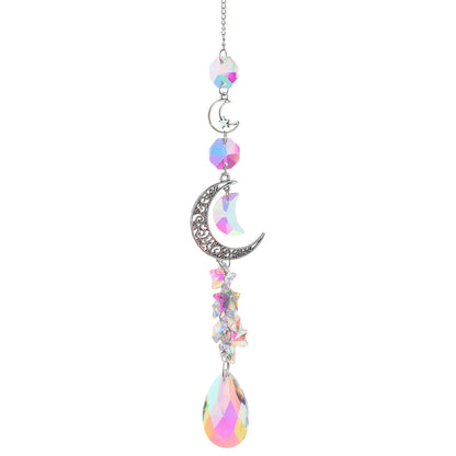 3+ Moon Star Crystal Suncatcher Hangings
