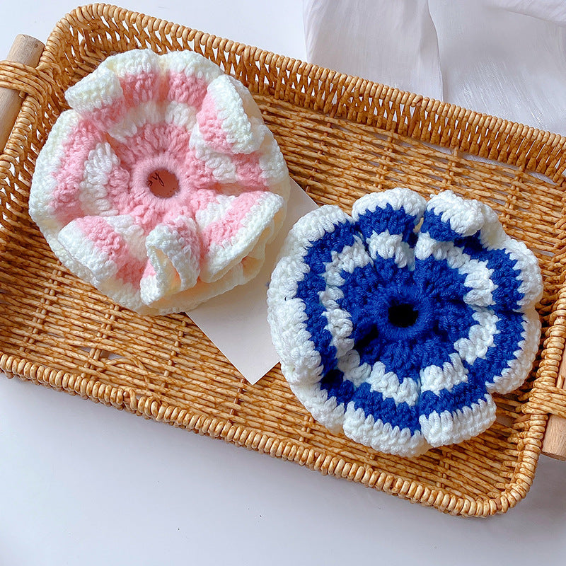 Cute Handmade Crochet Scrunchies Hair Tie