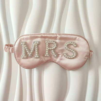 Elegant Pearl Decor Light Blocking Sleep Mask