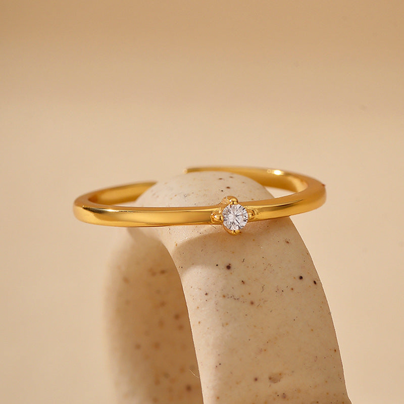 Zircon Adjustable Fine Layered Rings