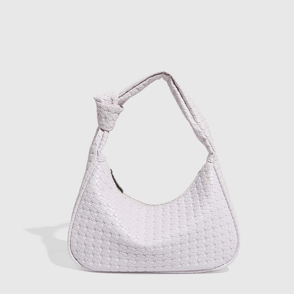 Fashion Solid Color Woven Handbag