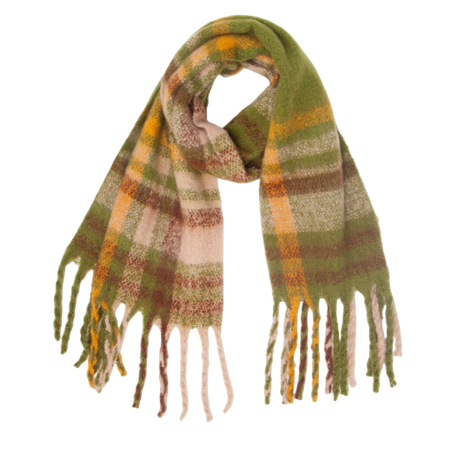 Tassel Plaid Vintage Scarves