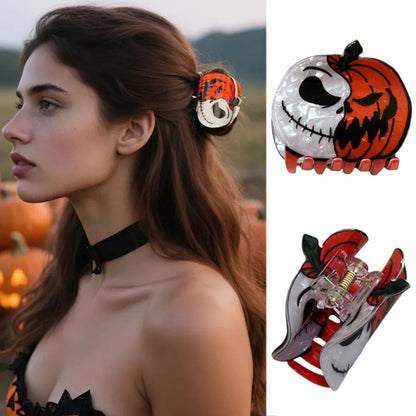 Halloween Pumpkin Shape Hair Clips