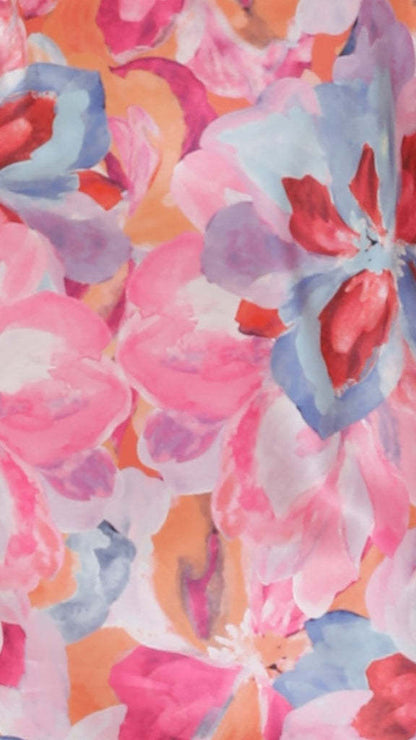 Sexy Strapless Backless Floral Print Mini Dress