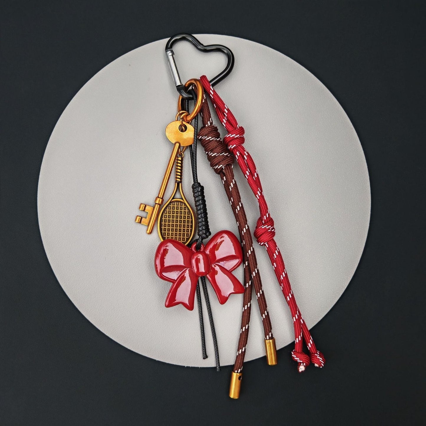 Tassel Braided Rope Keychain Bag Charm