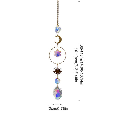 Snowflake Colorful Hanging Crystal Decoration