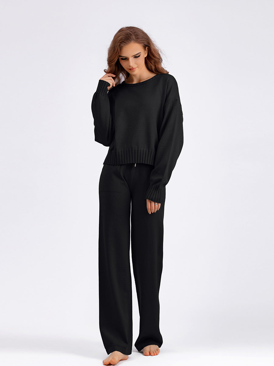 2+ Round Neck Simple Knit Sets