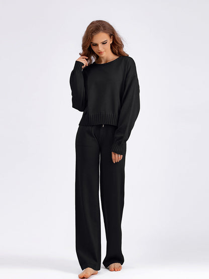 2+ Round Neck Simple Knit Sets