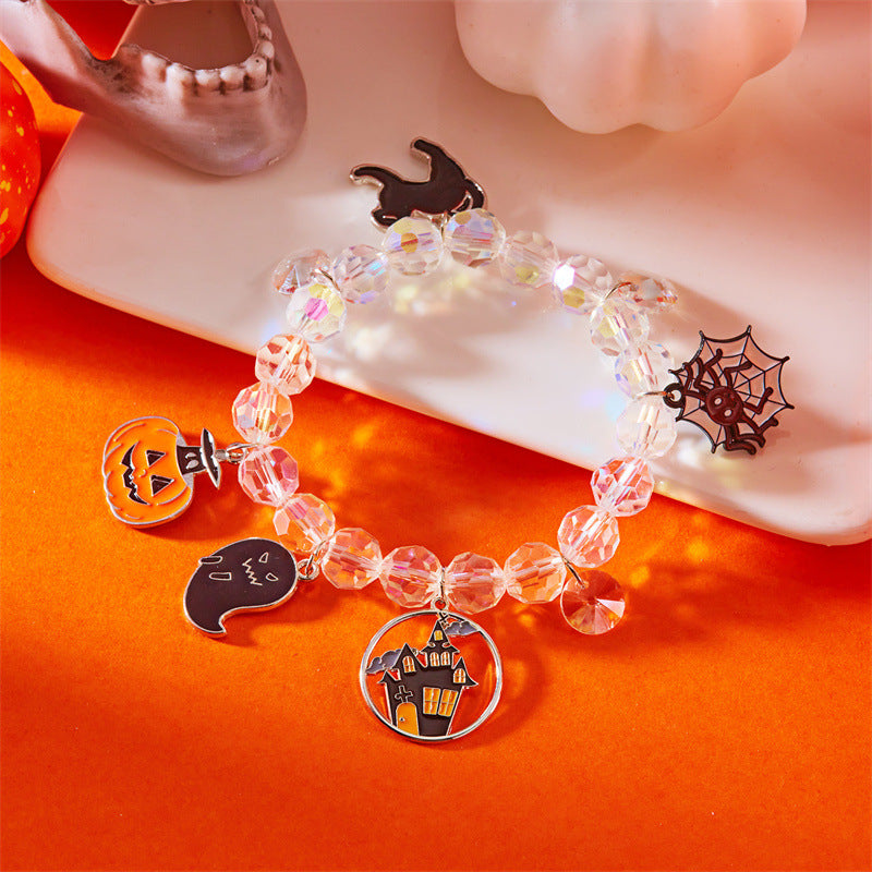 Halloween Funny Pumpkin Spider Ghost Bracelet