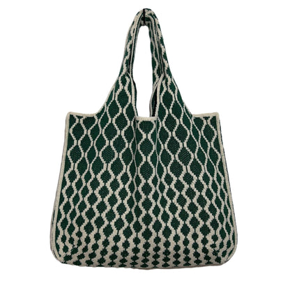 20+ Vintage Diamond Shoulder Bag Cintage Knit Tote Bag