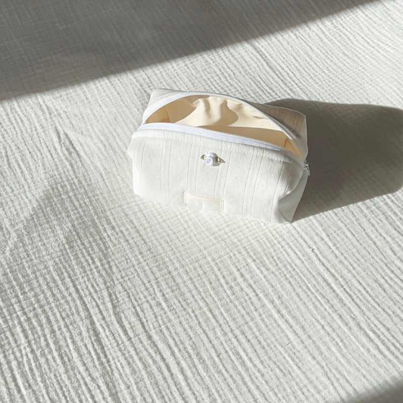 Solid Color Sweet Portable Make Up Bag