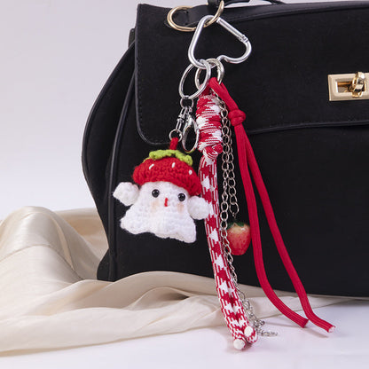 Halloween Pumpkin Rope Braided Bag Charm