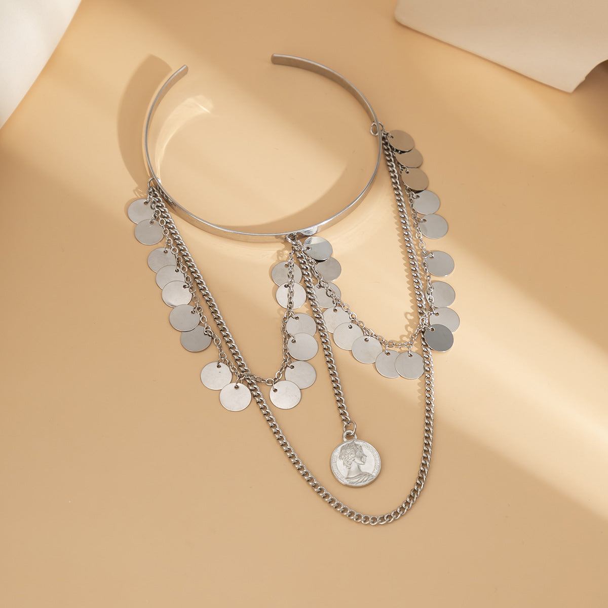 Vintage Punk Tassel Chain Arm Cuff