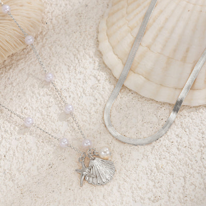 Sexy Snake Chain Pearl Waist Chain