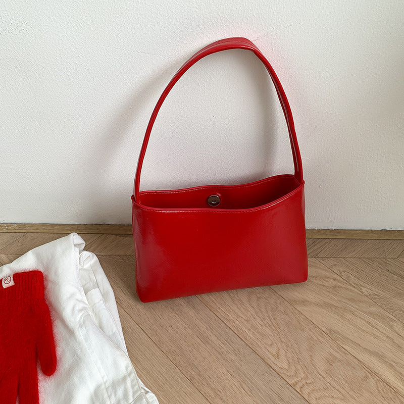 Solid Color Casual Square Tote Bag