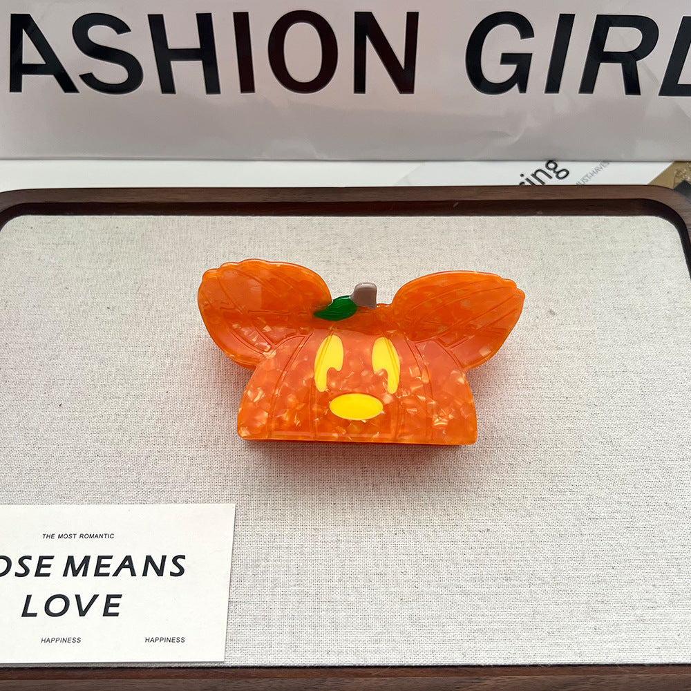 Halloween Funny Cartoon Pumpkin Hair Claw