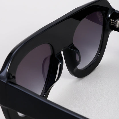 Retro Oversized Square Acetate Sunglasses