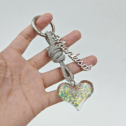 Cute Love Braided Keychain Bag Charm