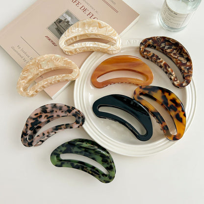 2+Hellow Out Oval Simple Hair Clips
