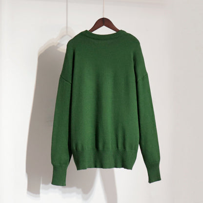 Solid Color Loose Casual Sweater