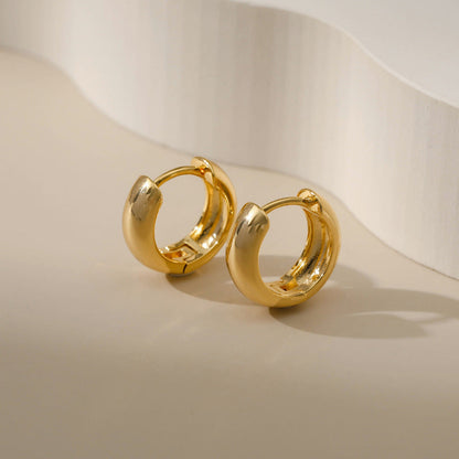 Gold Simple Small Hoop Earrings