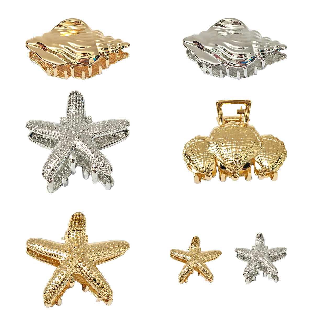 Versatile Conch Shell Hair Claw Clip