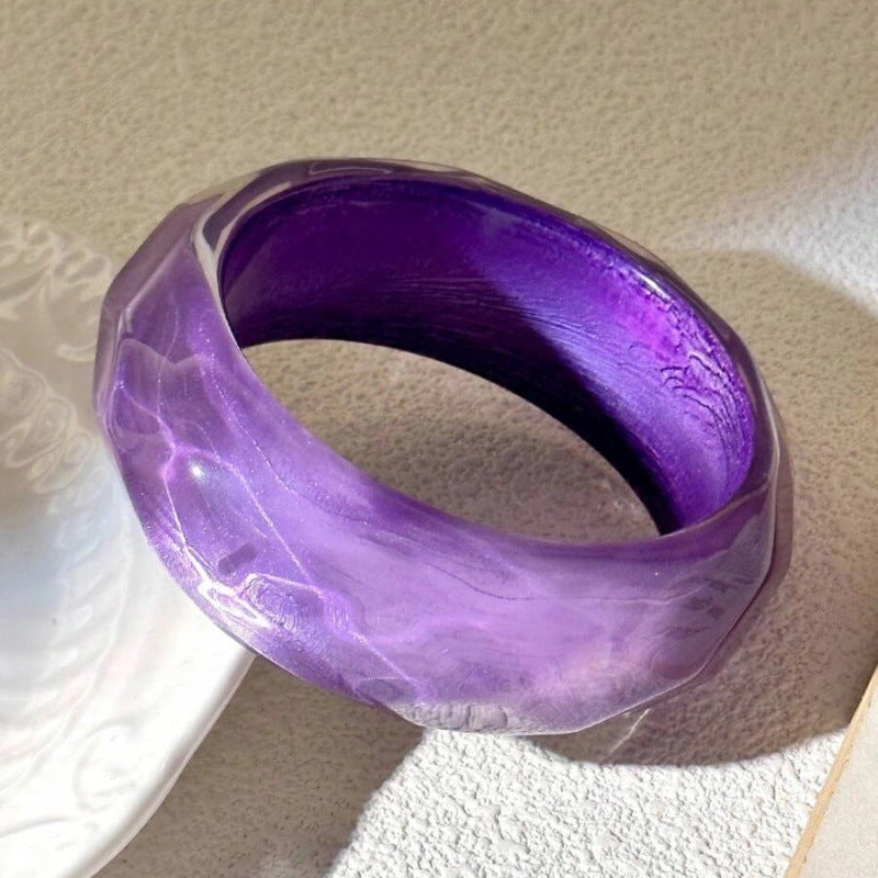 Purple Round Simple Layered Bracelets