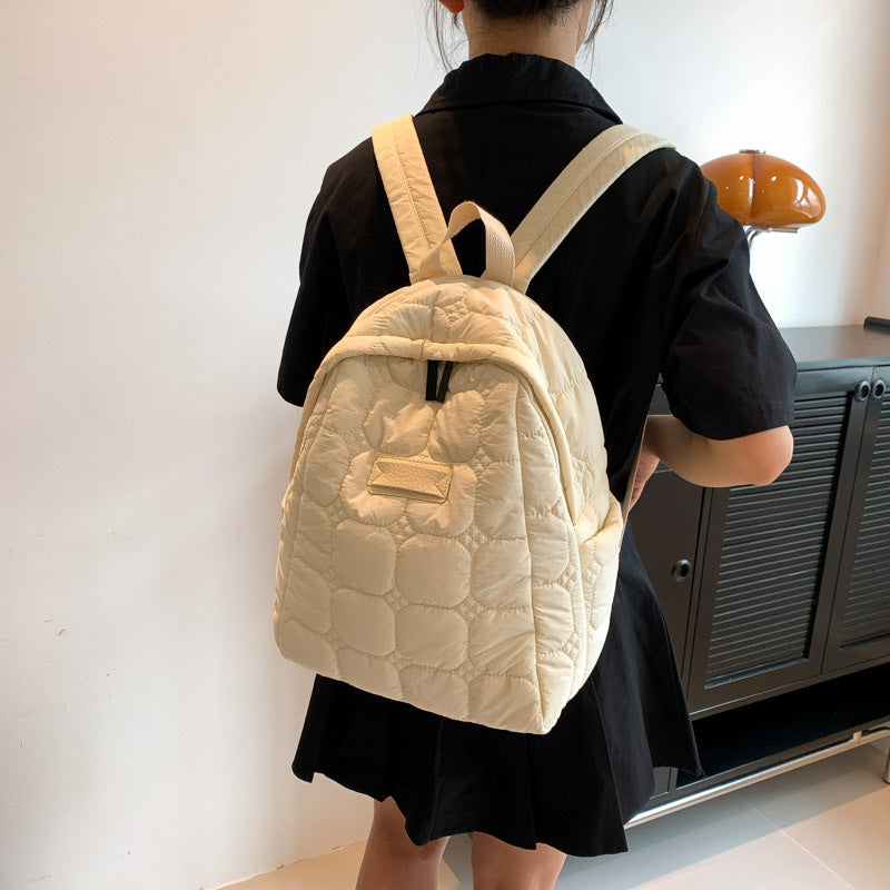 Simple Portable Casual Puffer Backpack