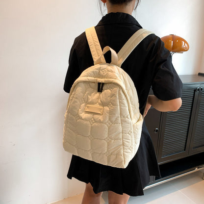 Simple Portable Casual Puffer Backpack