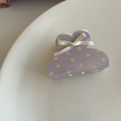 Cute Bow Flower Claw Clip