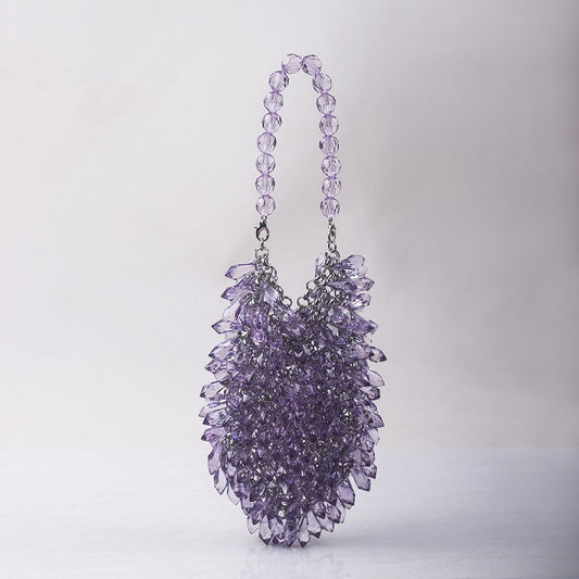 Teardrop Crystal Hollow Handmade Handbag