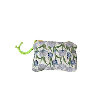 Simple Flower Print Mini Make Up Bag
