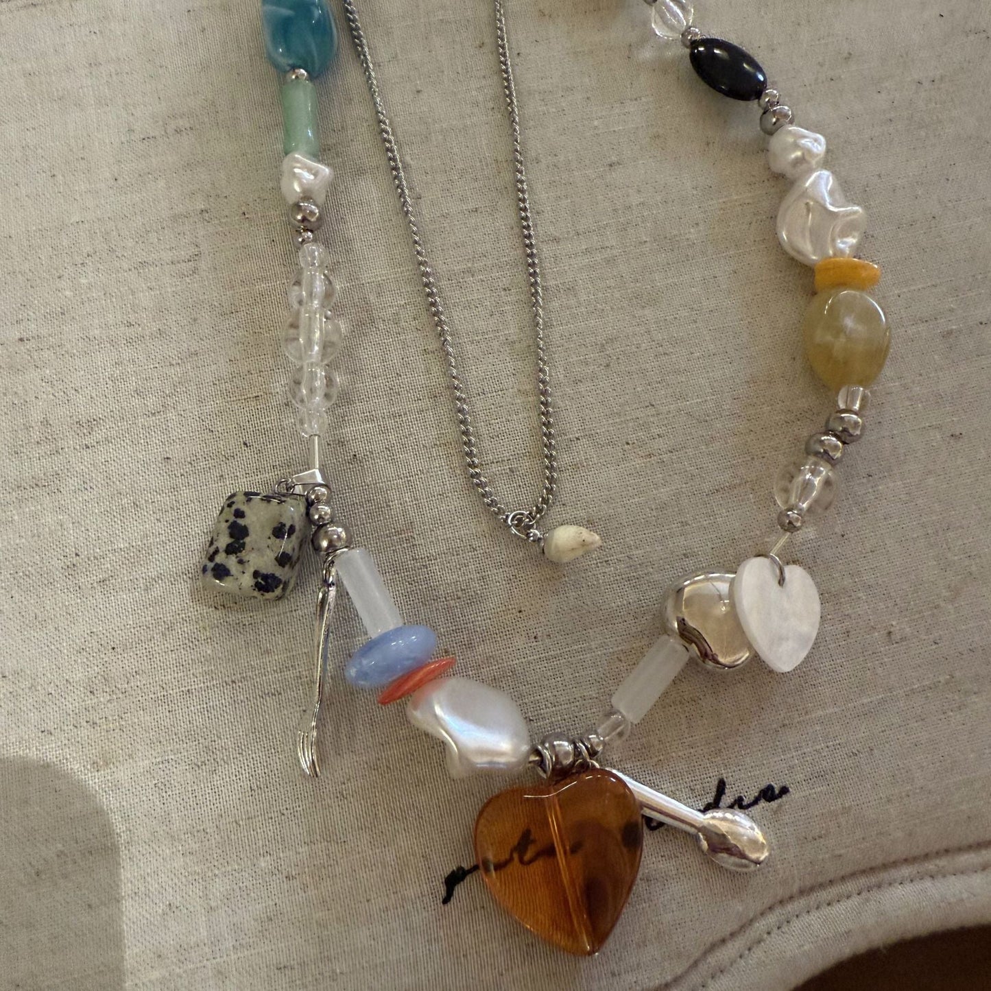 Cute Double-Layer Spicing Beaded Necklace